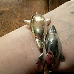 Dolphins bangle bracelet